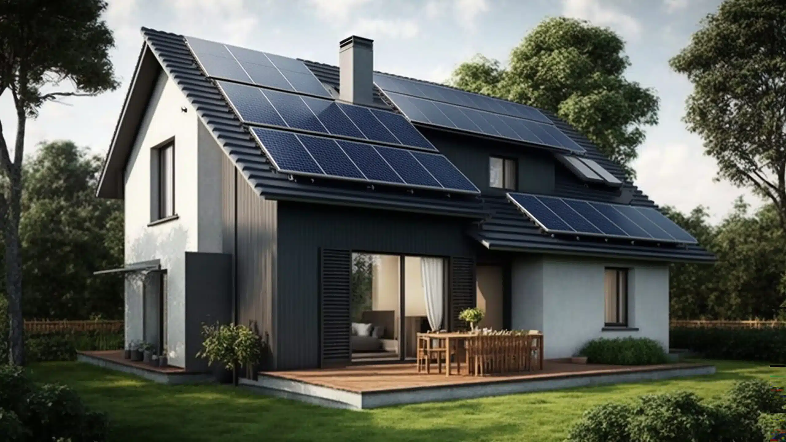Photovoltaik Anlage auf Haus